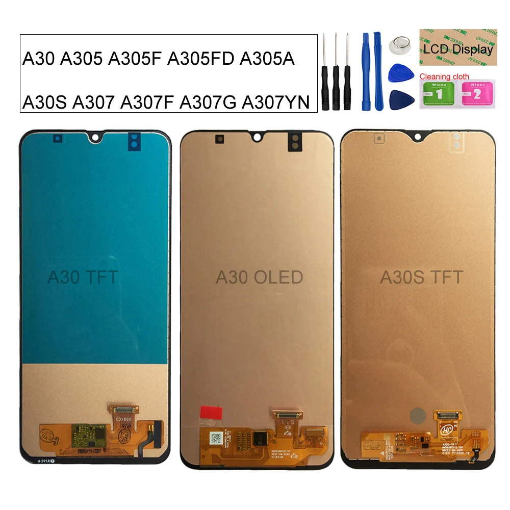 ЖК-дисплей для Samsung Galaxy A30/A305/A305F/A305FD/A305A сенсорный экран с дигитайзером в сборе samsung