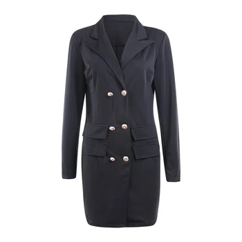 

Newest Fashion Women's Winter Warm Wool Coat Jacket Trench Outwear Long Slim Fit Workwear Ladies Office Blazers Women Suits