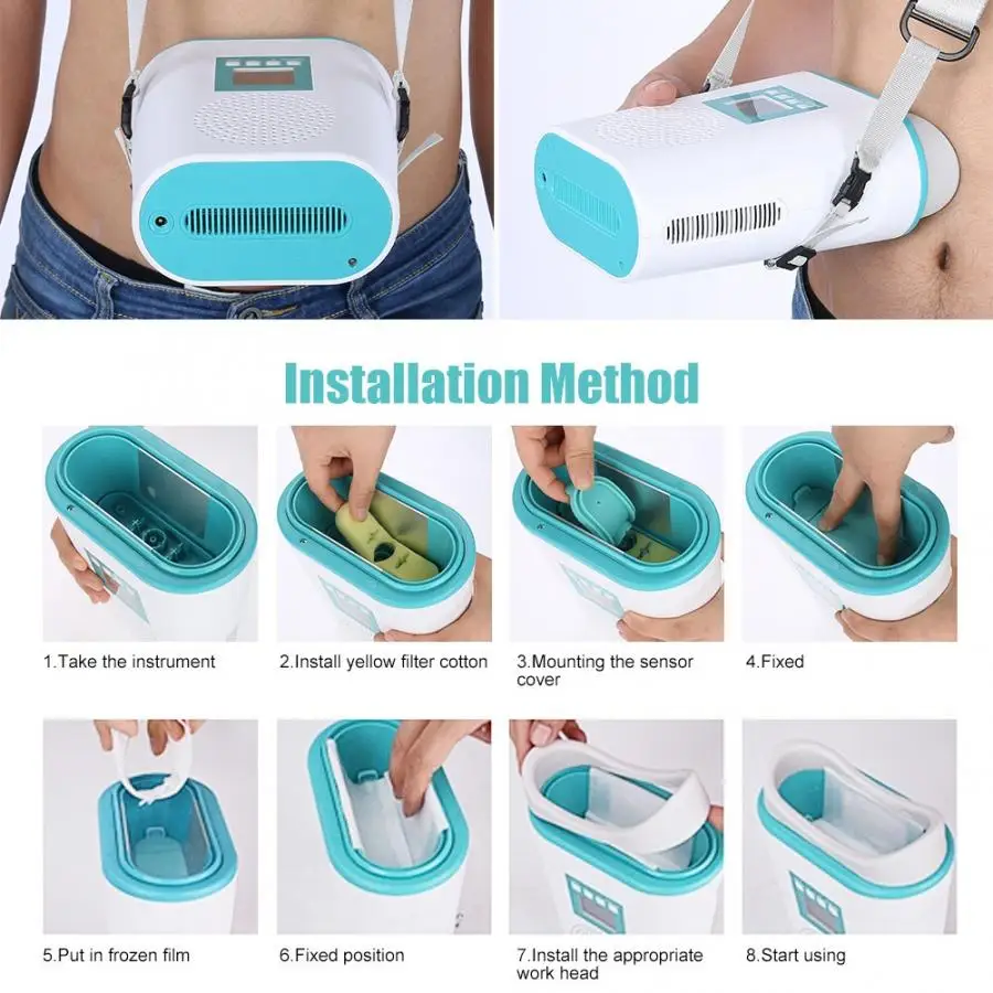 Fat Burning Freeze Fat Negative Pressure Liposuction Frozen Body Slimming Fat Burner Machine,Antifreeze Membrane(Necessity