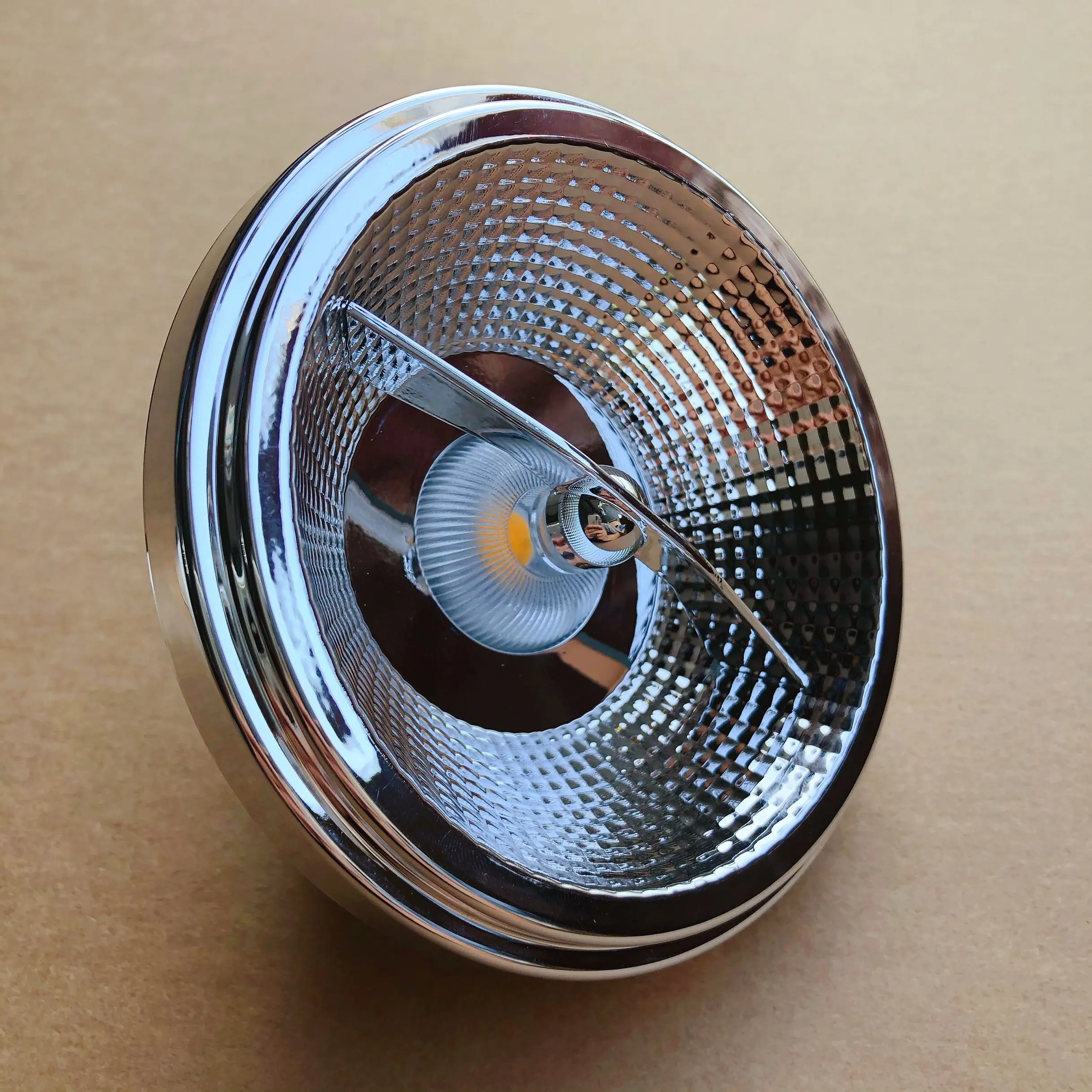 조광 가능 고출력 내장형 따뜻한 화이트 스팟 램프, 호텔 조명, AR111 10W/15W G53/GU10 베이스, QR111 COB 스포트라이트, 1 개