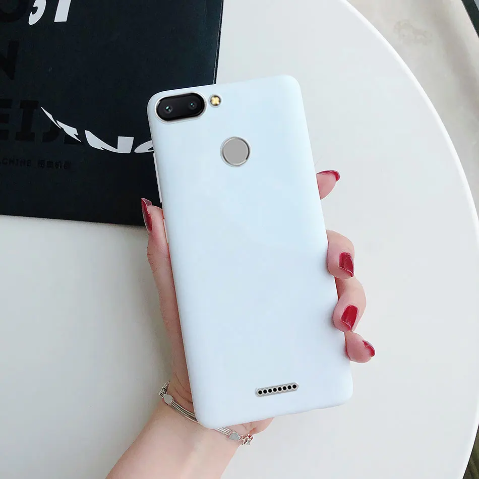 Ốp Lưng Cho Xiaomi Redmi 6 Ốp Lưng Redmi 6 5.45 "Silicone Chắc Chắn Mờ Mềm TPU Dành Cho Xiaomi redmi 6 Redmi6 Ốp Lưng Điện Thoại xiaomi leather case custom Cases For Xiaomi