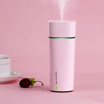 

240ML Air Humidifier Essential Oil Diffuser with USB Fan Aroma Lamp Aromatherapy 3 in 1 Mini USB Cup Shape Humidifier