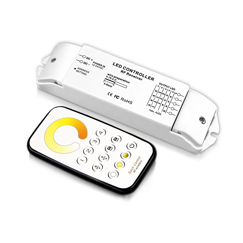 Bincolor T7 + R4M многозонный пульт управления CCT Max 4A * 5CH RF беспроводной дистанционного с