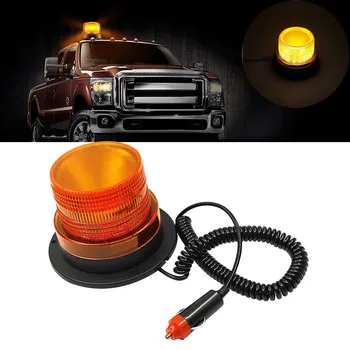 

1 Pcs Led Yellow Round Ceiling Emergency Flash Strobe Lamp Car Rotating Traffic Safety Warning Lights School Lights
