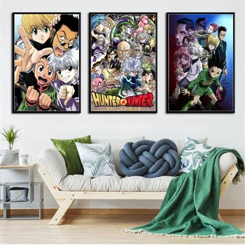 

Hunter x Hunter Classic Japan Anime Movie Art Painting Silk Canvas Poster Wall Home Decor