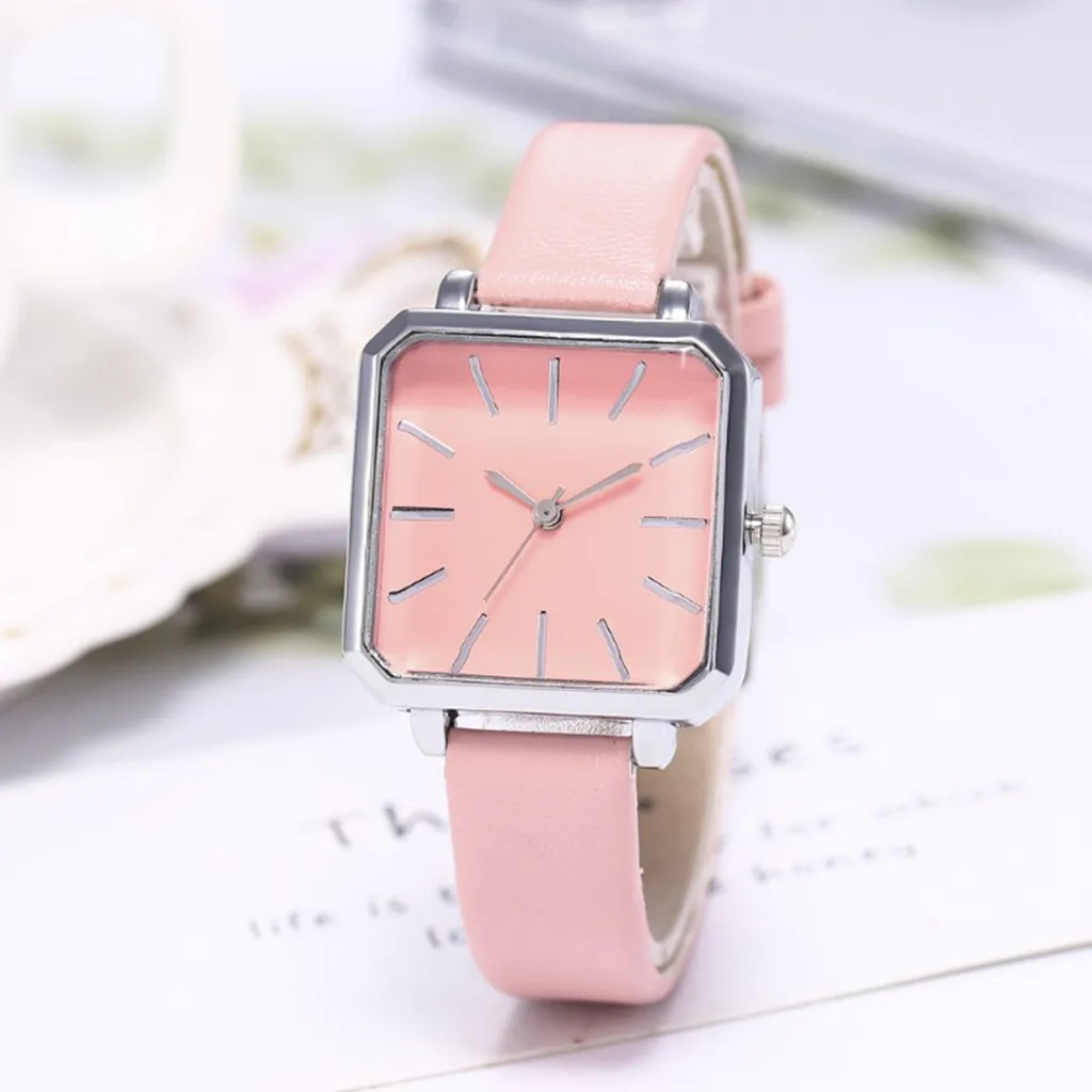 Women's Square Watches Fashion Delicate Small Belt Casual Simple Ladies Quartz Watch часы женские reloj mujer montre /d |