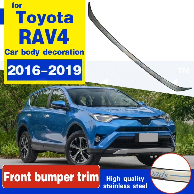 

Car styling High quality stainless steel For Toyota RAV4 2016 - 2019 Front Grille Around Trim Racing Grills Trim 2017 2018