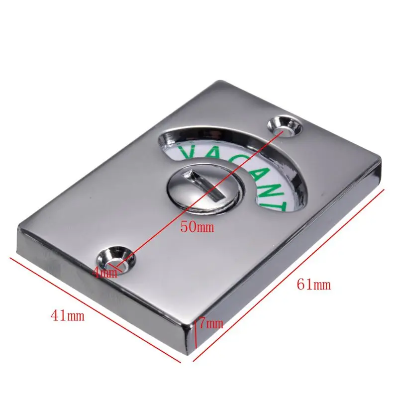 Drop Ship Bathroom Toilet WC Indicator Privacy Dead Bolt Door lock Latch Vacant Engaged