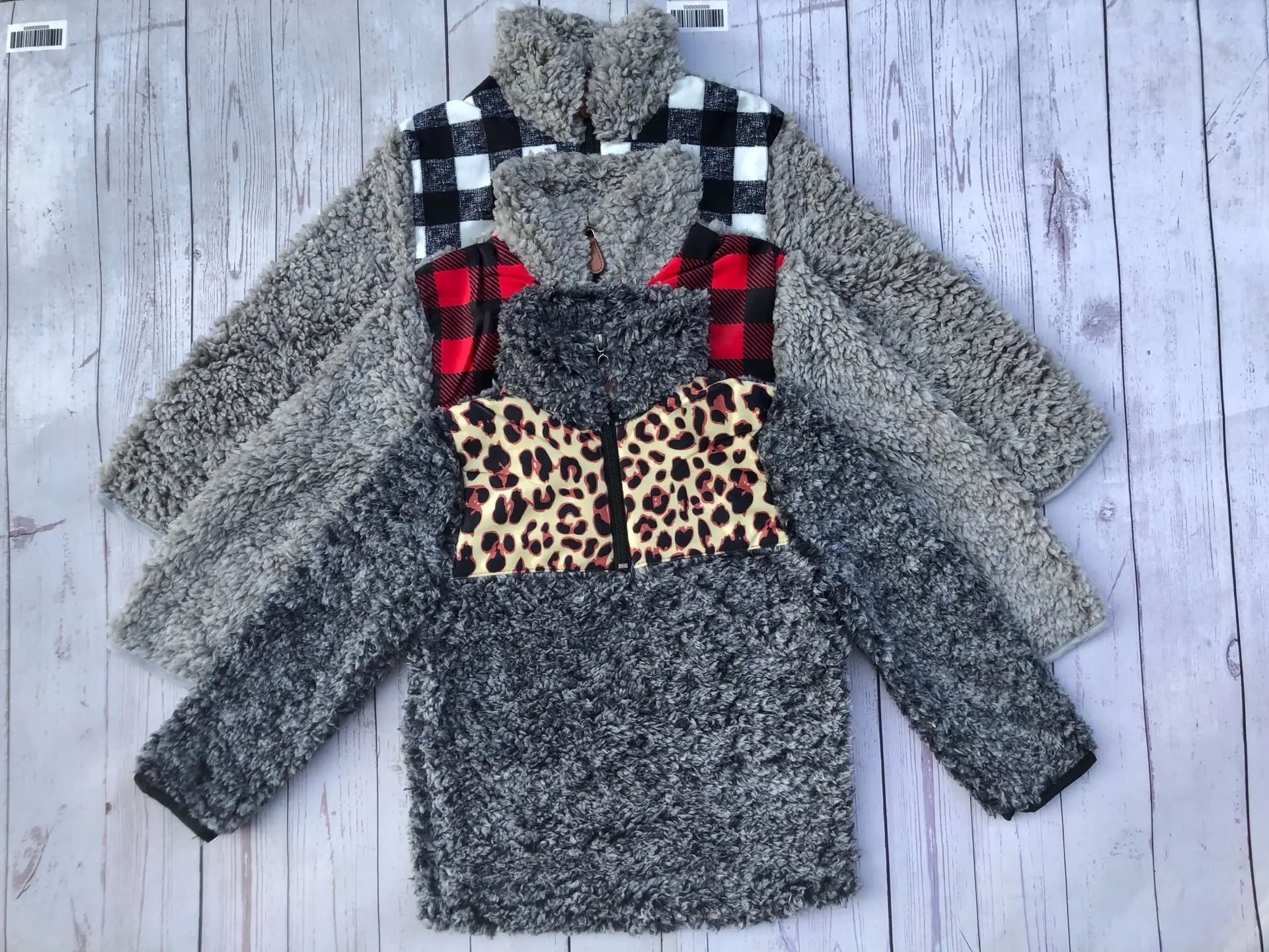 Леопардовый принт, гепард, Рождество, буйвол, клетчатые детские пуловеры из искусственного меха, куртки для мальчиков и девочек, пальто