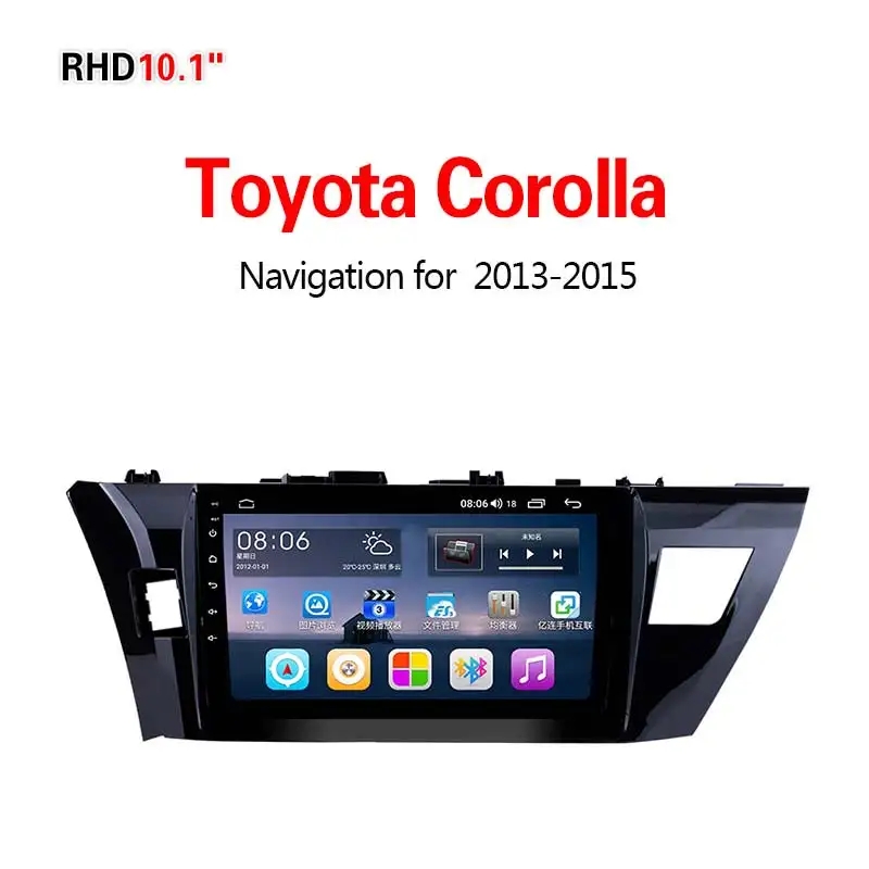 Lionet gps навигация для автомобиля Toyota Corolla 2013- 10,1 дюймов RT1039Y - Размер экрана, дюймов: 4G8core32G