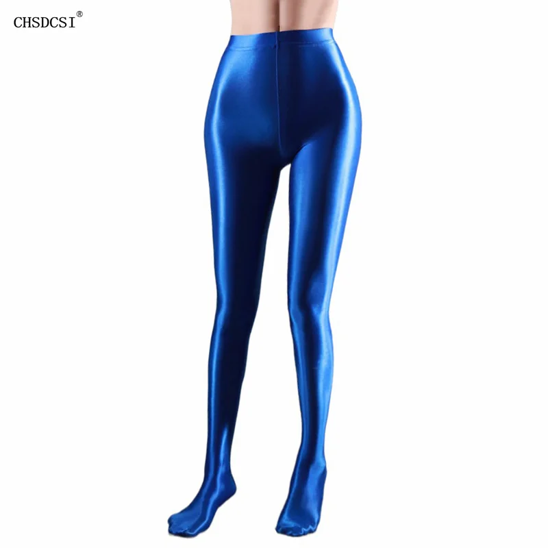 

CHSDCSI Hot Selling Women Leggings Solid Color Fluorescent Shiny Pant Spandex Elasticity Dance Casual Trousers For Girl Tights