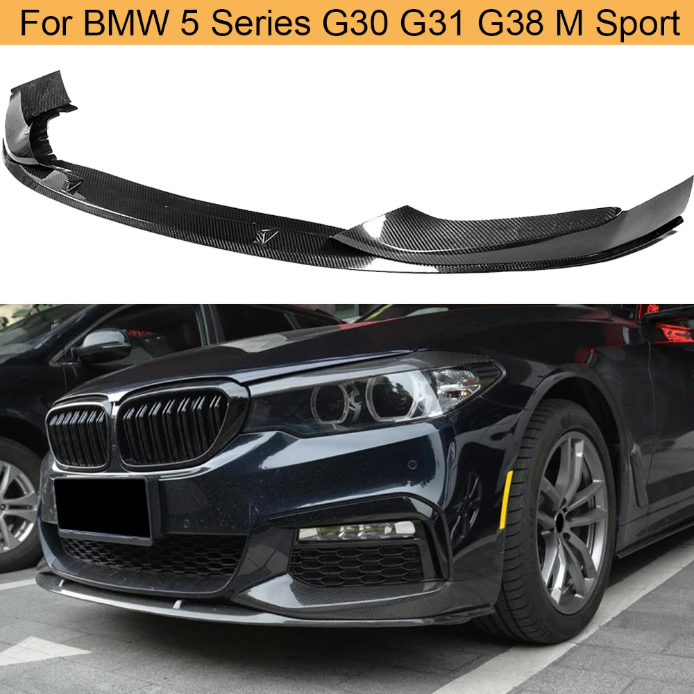 Передний бампер из углеродного волокна для BMW 5 серии G30 G31 G38 520i 540i M sport 2017 2020