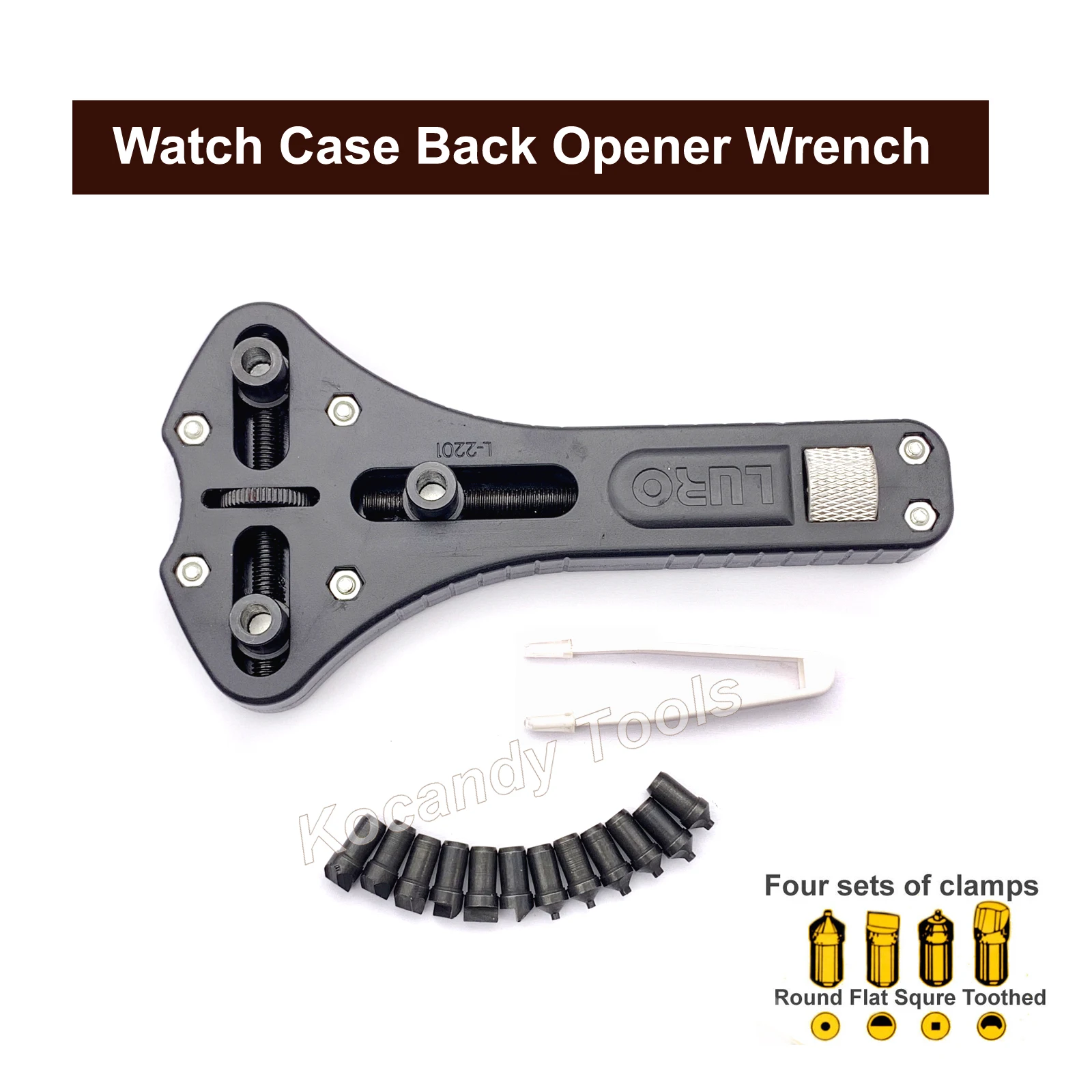 Jaxa Wrench Watch Back Case Opener Battery Change Tool For Watch Repair Watchmaker Tool afbeelding