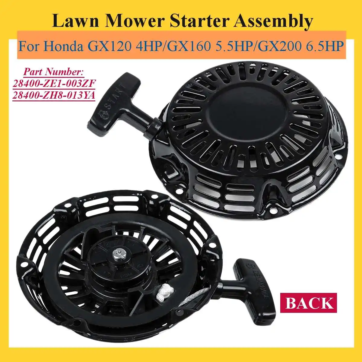 

Recoil Starter Start repair part for Honda GX120 4HP GX160 5.5HP GX200 Generator Engine 1P60/64 Petrol Engine 28400-ZH8-013YA