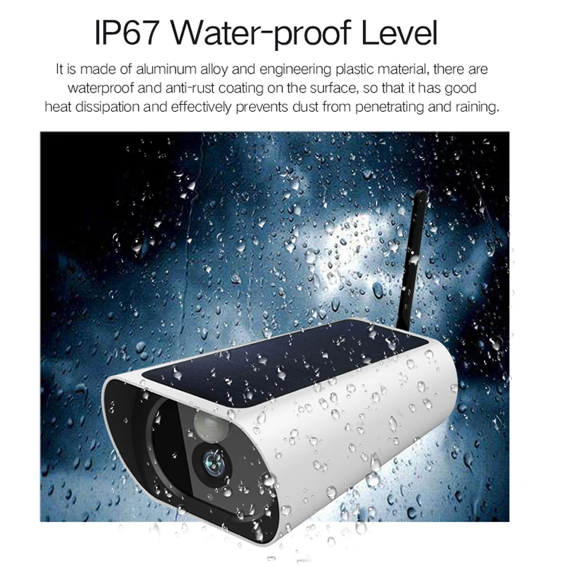 Ip-камера I-Cam, беспроводная ip-камера, уличная, водонепроницаемая, солнечная энергия, видео наблюдение, Камара, поддержка 4G карты, обнаружение движения