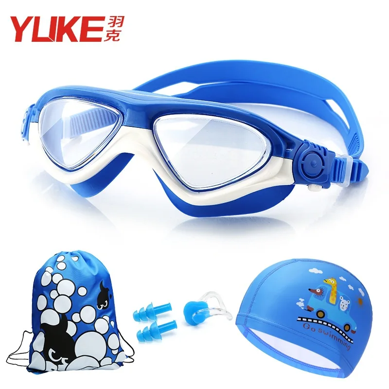 

Transparent Adjustable Children Kids Waterproof Silicone Anti Fog UV Shield Swimming Glasses Goggles Eyewear Eyeglasses