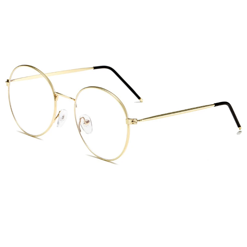 Zilead индивидуальные мужские и женские ретро металлические круглые рамки простые очки для снятия усталости корейские небьющиеся классические очки для чтения - Цвет оправы: GL
