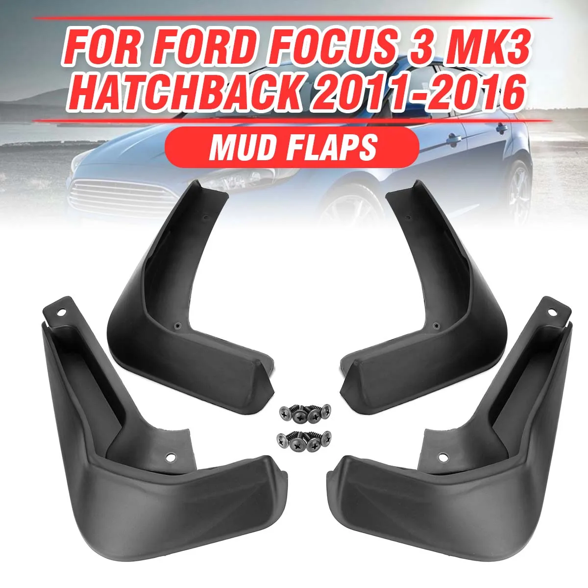 Брызговики для автомобилей Ford Focus 3 MK3 хэтчбек 2011 2012 2013 2014 2015 2016 2017 2018