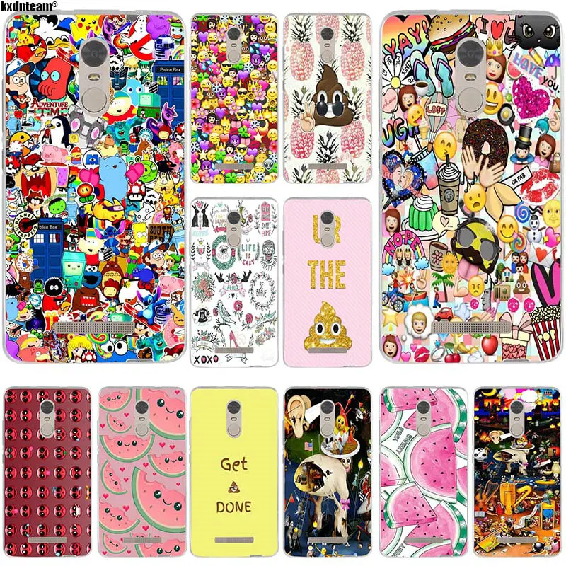 Soft TPU Phone Cases for Xiaomi Redmi Mi Note 4X 2 3 3S 4A 5 6 5S 5X 5A 6X Pro Plus Shell Silicone Cute Poop Watermelon Aztec | Мобильные