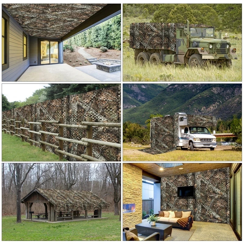 Camouflage Netting Sunshade Net Camouflage Net Bulk Roll Mesh Cover Blind for Hunting Decoration Sun Shade Party Camping Outdoor Camo Netting awning jungle