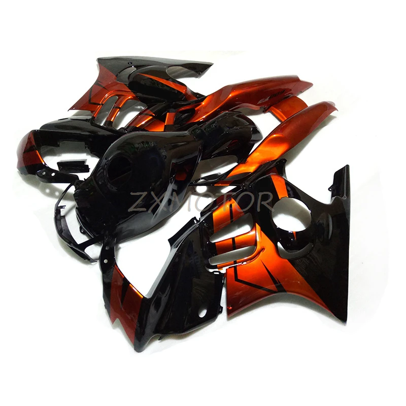 

CBR 600 F3 черные и коричневые Обтекатели для мотоциклов Honda CBR600 F3 1997 1998 cbr 600 f3 97 98, Бесплатный комплект пластиковых обтекателей XZ76