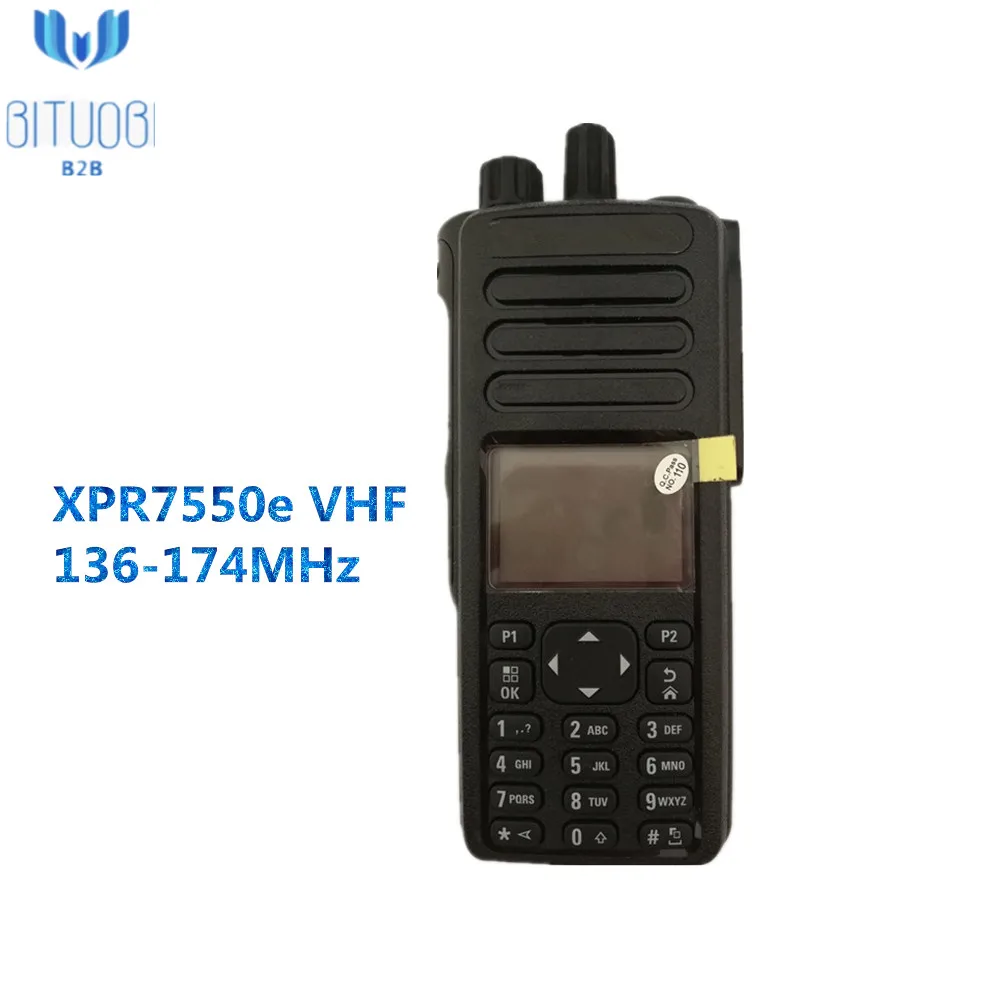 XPR7550e 136-174MHz Новейшая модель XPR7550e портативное радио VHF UHF Аналоговый Цифровой XPR7580e 800/900 МГц с 1000 каналов 4 линейный цветной дисплей gps - Цвет: XPR7550e 136-174MHz