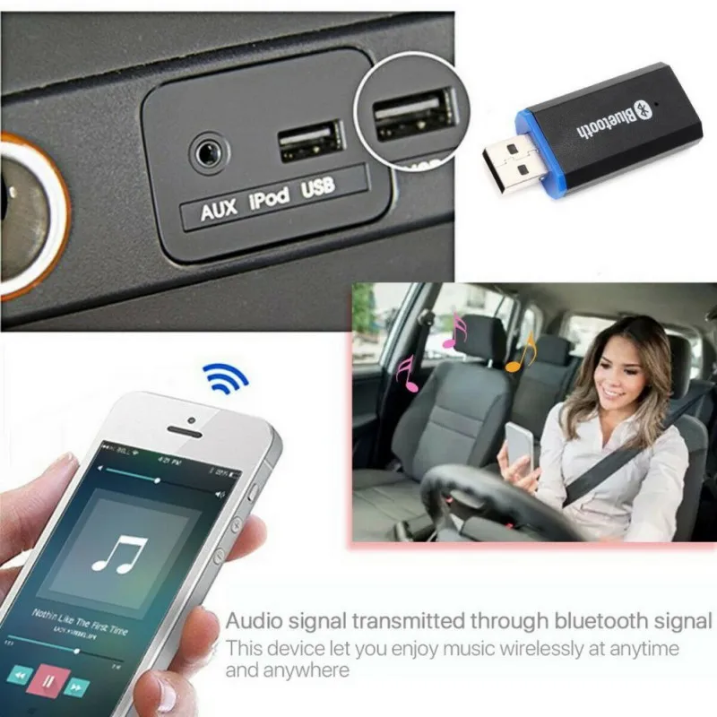 Горячая Новинка USB Bluetooth 5,0 приемник 3,5 мм порт беспроводной адаптер для ТВ ПК наушники Динамик черный USB Bluetooth адаптер