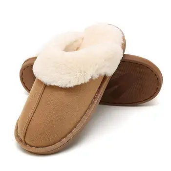 

Fashion Winter Women Men Cotton Soft Home Slippers Plush Warm Soft Slides Indoor Outdoor Unisex Shoes Feminina Mujer New Arrival