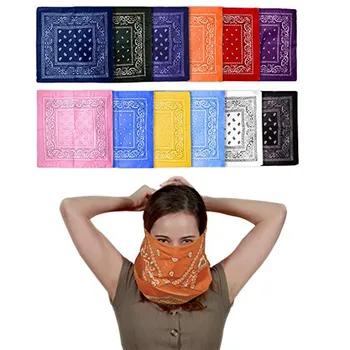 

HANDKERCHIEF New Double-Sided Printing Men's And Women's Turban Scarf Double Sided12 pcs носовые платки носовые платки поло