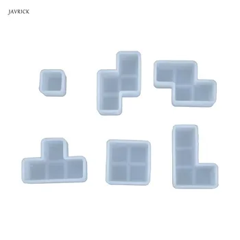 

Crystal Epoxy Resin Mold Casting Silicone Mould Geometry Game Molds Handmade DIY Crafts Decorations Making Tool
