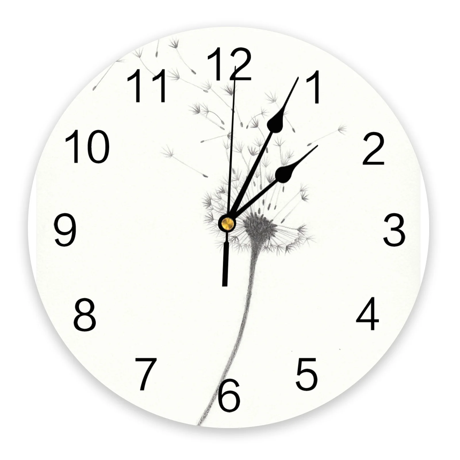 Dandelion Fashion Wall Clock Living Room Bedroom Hanging Table Silent Children Clocks Home Decor | Дом и сад