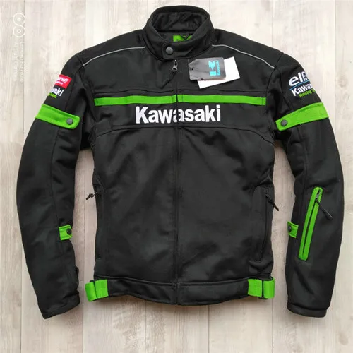 Kawasaki новая дышащая Летняя Сетка мотоциклетный костюм с двойным использованием независимая одежда Теплый вкладыш и ветрозащитный слой v