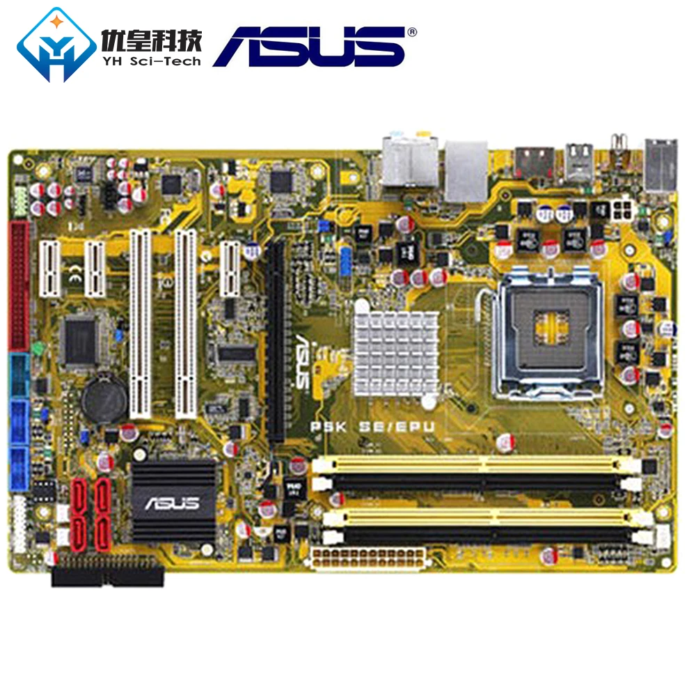 Asus P5K SE/EPU Intel P35 Оригинальное используемое настольное гнездо для материнской платы LGA 775 DDR2 ATX
