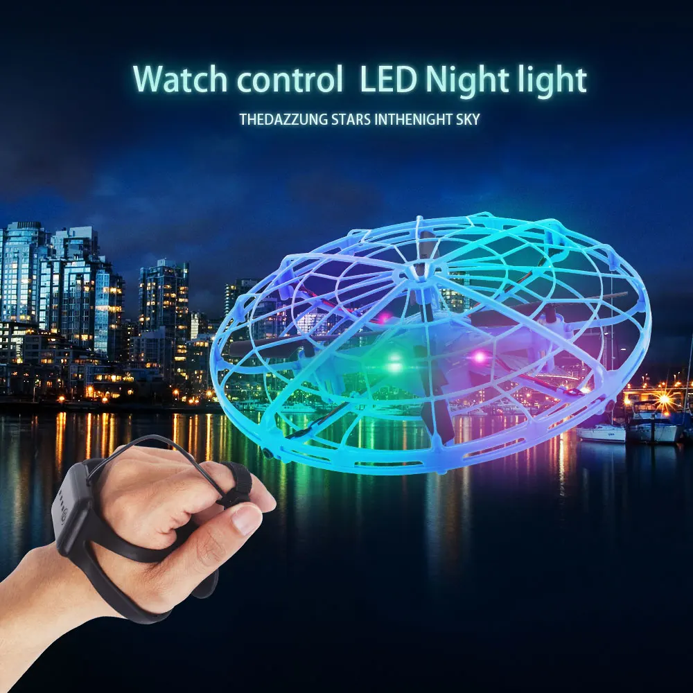 

Gesture Remote Control Quadcopter Watch RC Intelligent Induction Gravity UFO Camera Drone Aircraft Helicopter Toys for Kids