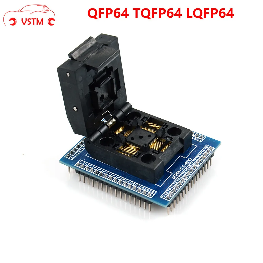 Диагностический блок адаптера программирования для 0 5 м QFP64 TQFP64 LQFP64 IC новинка 2019 |