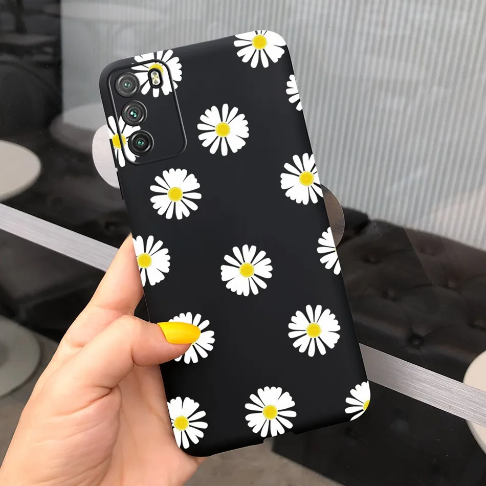 Poco M3 Silicone Phone Case For Xiaomi Poco M3 Cases Sunflower Printed Soft TPU Back Cover Funda For Xiaomi Poco M 3 M3 PocoM3 leather case for xiaomi