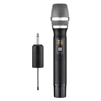 

UHF 25 Channel Wireless Handheld Microphone Mic System for Home KTV Karaoke Speech Mic Receiver 3.5mm Microphone
