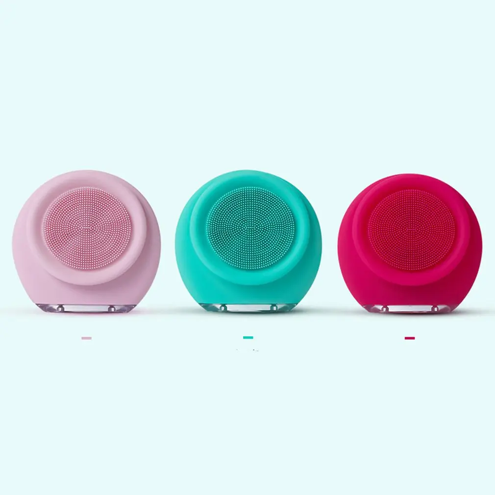

Ultrasonic Vibration Super Soft Silicone Bristles Foaming Fast Electric Cleansing Instrument Face Wash Instrument