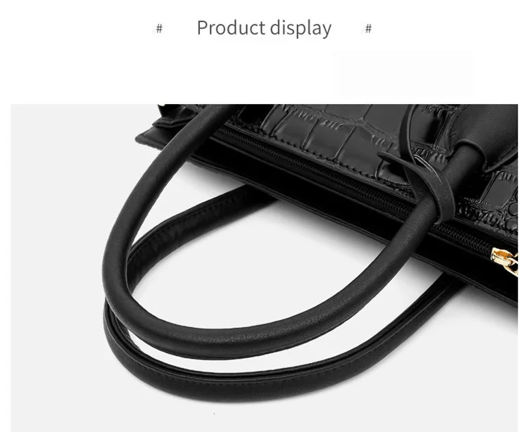 Ladies Crocodile Handbags for Women Luxury Designer Genuine Leather Crossbody Purses Cowhide Top Handle Office Tote Shoulder Bag (11)