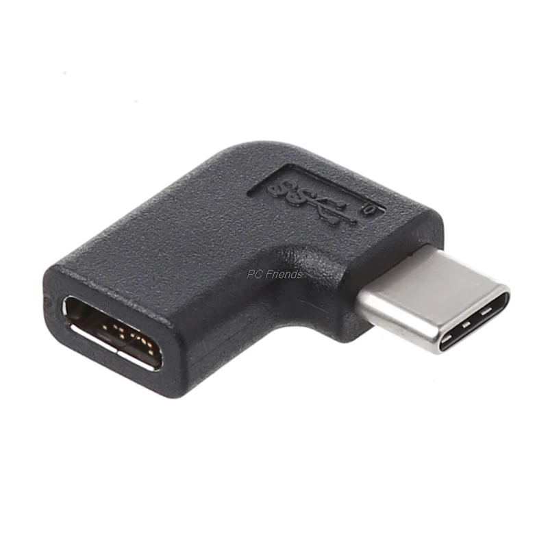 

90 Degree Right Angle USB 3.1 Type C Male To Female USB-C Converter Adapter