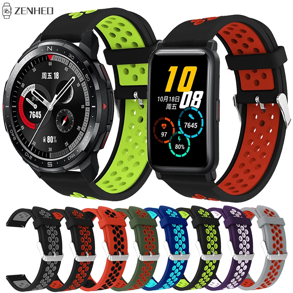 Силиконовый ремешок для умных часов Huawei Honor Watch GS Pro/GT2 Pro сменный ES браслет |