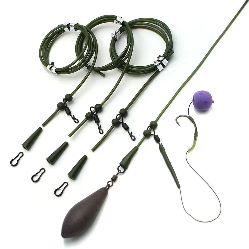 Carp Fishing Equipment Hair Rig Quick Change Swivels For Fishing  Accessories Carp Tubing Anti Tangle Sleeve Carp Tackle Set