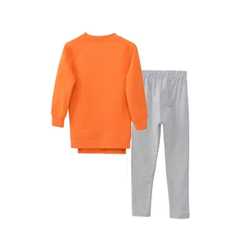 Kids Girls Cartoon Clothing Sets Long Sleeve Sweatshirt +Pants Children Tracksuit Sport Suit Autumn Fall Girl Clothes 3-14 Years 3