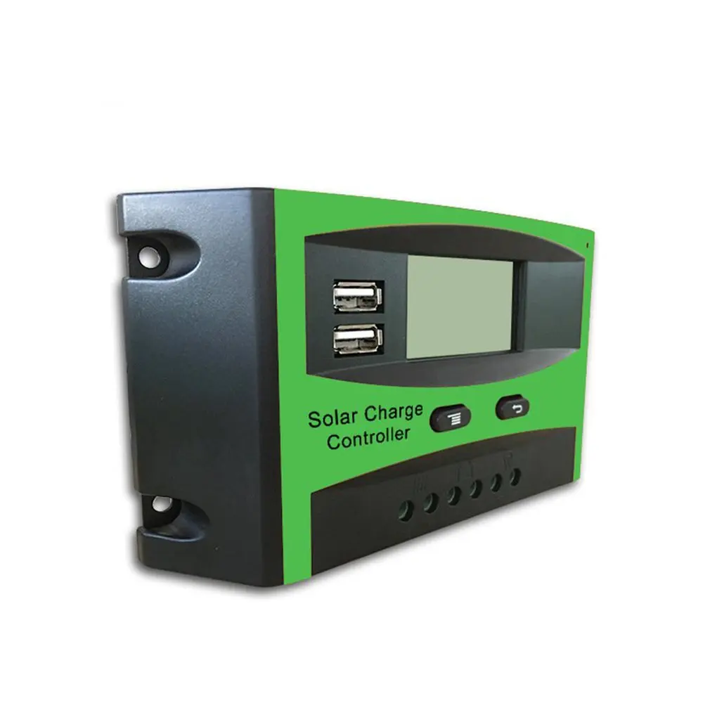 

12/24V Dual USB Solar Charge Controller Switch LCD Display Solar Panel Regulator Charger Controller for Solar Road Light Lamp