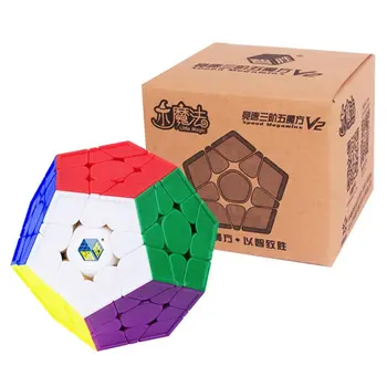 

V2 Yuxin Little Magic Cube 3x3 Megaminx V2 Stickerless Cube 3X3 Megaminx Cubo Magico 3Layers Speed Cube Professional Puzzle Toys