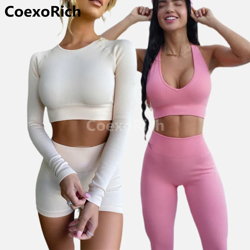 Allegra K Women's Workout Fitness Padded Longline Wireless Yoga Sports Bras 2 Pcs Purple/black