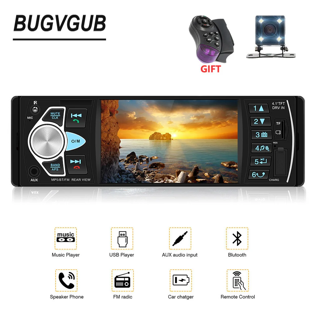 4 &quot4022D автомобильное радио аудио стерео TF карта USB AUX FM Bluetooth станция MP3 плеер XIAOMI