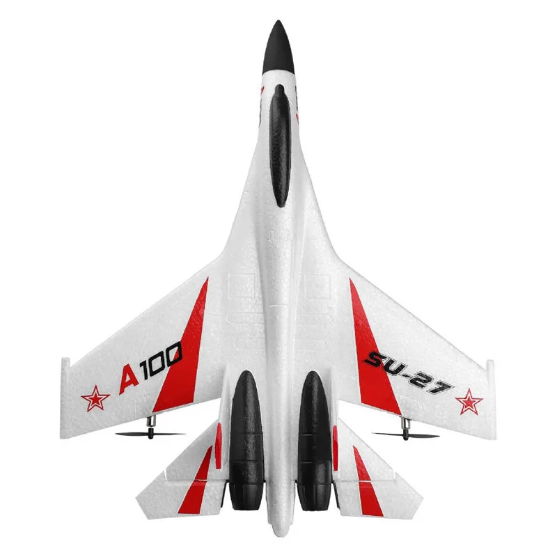 Wltoys XK A100-SU27 RC Plane 2.4G 340mm 3CH Airplane Fixed Wing Planes Outdoor RC Toys Flying Remote Control Plane Children Gift 6