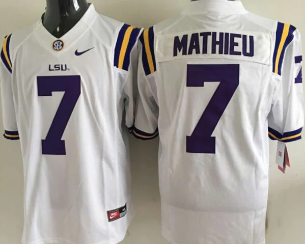 Луизианский Государственный Университет LSU Tigers, Leonard Fournette, Odell Beckham Jr., Mathieu, Patrick Peterson, Rueben Randle, Addai Jersey - Цвет: Коричневый