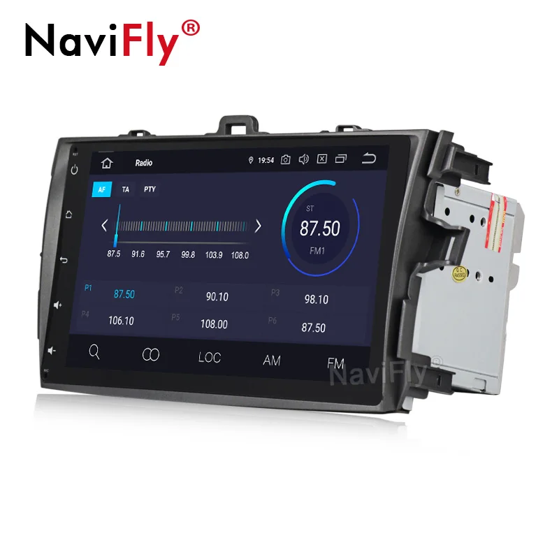 Sale NaviFly IPS DSP Android 9.0 car multimedia player for Toyota corolla 2007 2008 2009 2010 2011 car gps navigation autoradio am fm 4